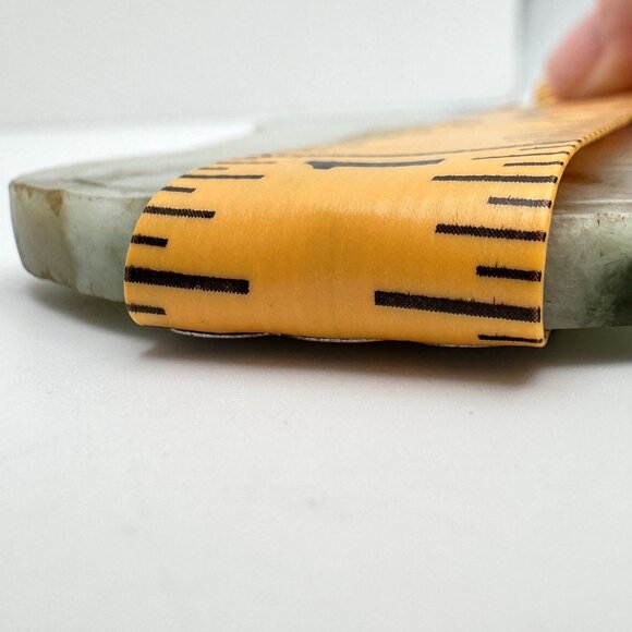 Antique Qing Hand-Carved Plaque Green Jade Traditional Chinese Motif Double Side - Picture 11 of 11